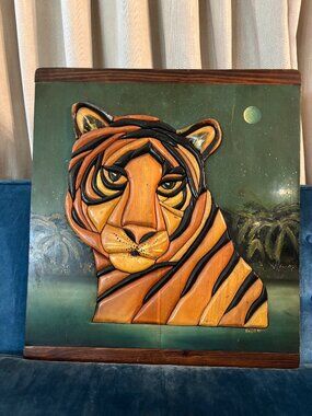 Handmade & Unique Wooden Lion